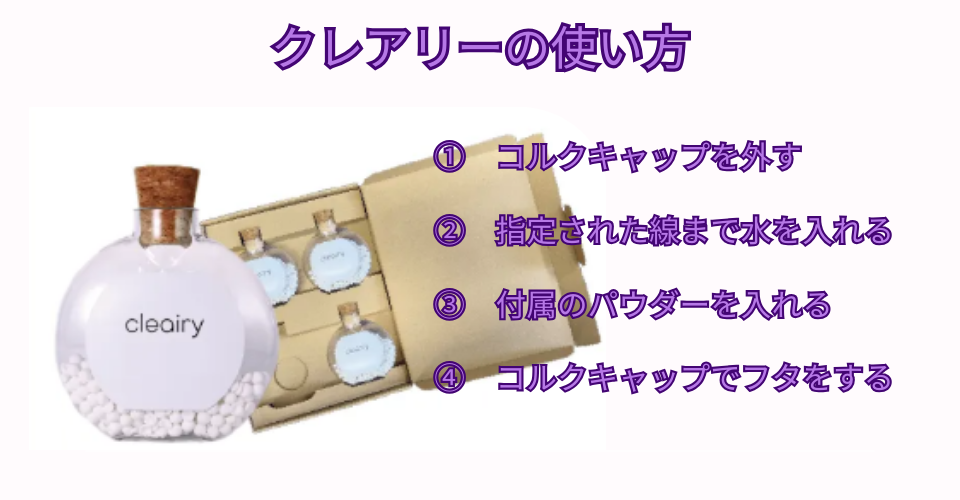 クレアリー　使い方
